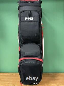 NEW Ping Golf 2022 Pioneer Cart Bag 15-way Top Black/ Red