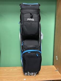 NEW Ping Golf 2022 Pioneer Cart Bag 15-way Top Black/ Royal Blue