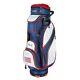 New Powerbilt Golf Usa Flag 5400 Cart Bag 14-way Top Red / White / Blue
