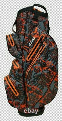 NEW RADAR C140 100% Waterproof Smart dry Golf Cart Bag Ultralightweight orange