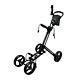 New Revelation Smooth Ride Push / Pull Cart For Golf Bag 4 Wheels