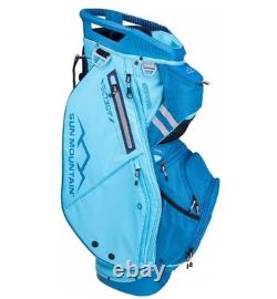 NEW Sun Mountain 2024 Sync Golf Cart Bag 14 Way Divider Color River/Surf/Navy