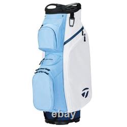 NEW TaylorMade Golf TM25 Cart Lite Bag 14-Way Top White / Lt Blue