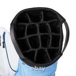 NEW TaylorMade Golf TM25 Cart Lite Bag 14-Way Top White / Lt Blue