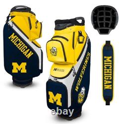 NEW Team Effort Golf Clubhouse Cooler Cart Bag NCAA Michigan Wolverines