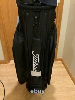 NEW Titleist Cart 14 Lightweight Golf Bag-Black+ 5 New Majek Retro Head-covers