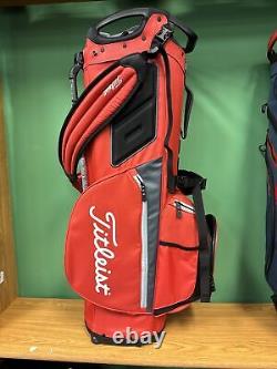 NEW Titleist Golf 2023 Hybrid 14 Stand Bag 14-way Top Red/charcoal/grey