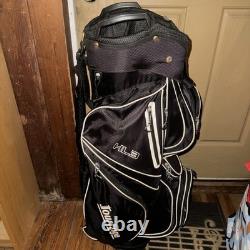 NEW Tour Edge Hot Launch Three Cart Bag 14 way golf bag- Black NICE