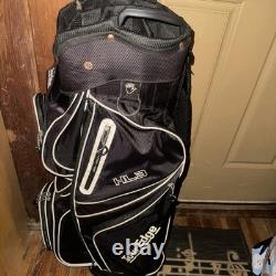 NEW Tour Edge Hot Launch Three Cart Bag 14 way golf bag- Black NICE