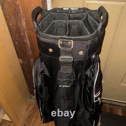 NEW Tour Edge Hot Launch Three Cart Bag 14 way golf bag- Black NICE