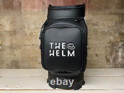 NEW Vessel Golf Den Caddy Black & White The Helm Logo Trash Can 21 Tall