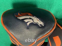 NFL DENVER BRONCOS Golf Club Cart Bag, 10 Way, Matching Headcovers