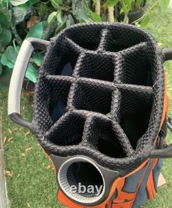 NFL DENVER BRONCOS Golf Club Cart Bag, 10 Way, Matching Headcovers