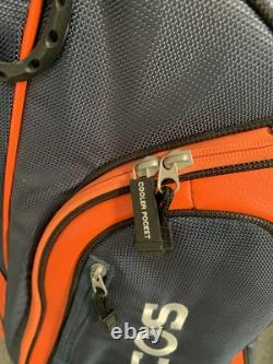 NFL DENVER BRONCOS Golf Club Cart Bag, 10 Way, Matching Headcovers