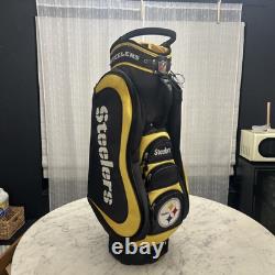 NFL Pittsburgh Steelers 14 Way Divider Golf Cart Bag Black & Yellow