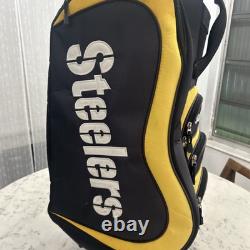 NFL Pittsburgh Steelers 14 Way Divider Golf Cart Bag Black & Yellow