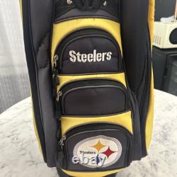 NFL Pittsburgh Steelers 14 Way Divider Golf Cart Bag Black & Yellow
