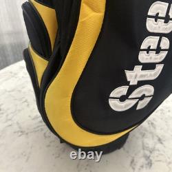 NFL Pittsburgh Steelers 14 Way Divider Golf Cart Bag Black & Yellow