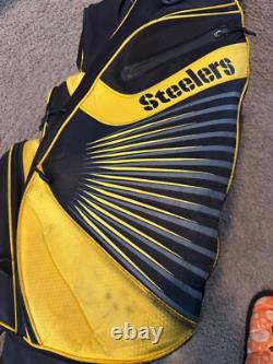 NFL Steelers Golf Club Bag Single Strap'The Bucket' 14-way Cart with accessoiries