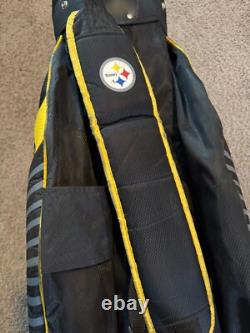 NFL Steelers Golf Club Bag Single Strap'The Bucket' 14-way Cart with accessoiries