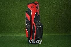 NIKE GOLF 14-WAY DIVIDER GOLF CART BAG, RED/BLACK With RAIN HOOD