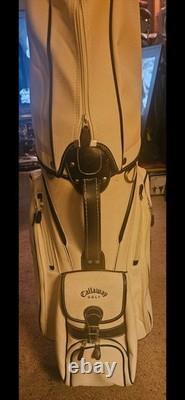 NM Callaway Golf Womens Cart Bag 6-way Divider Ladies Ivory White Classic Tweed