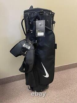 NWT Nike Hybrid Golf Sport Lite Stand Caddie Cart Bag 5Way Black White