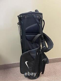 NWT Nike Hybrid Golf Sport Lite Stand Caddie Cart Bag 5Way Black White