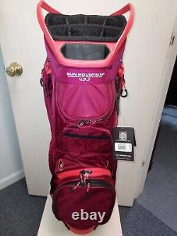 NWT Sun Mountain Women's Stellar Golf Cart Bag -Berry / Coral