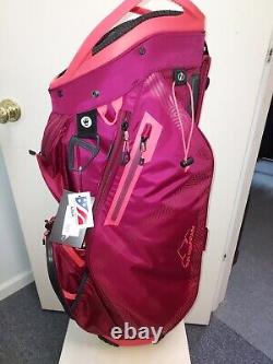 NWT Sun Mountain Women's Stellar Golf Cart Bag -Berry / Coral