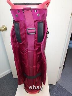 NWT Sun Mountain Women's Stellar Golf Cart Bag -Berry / Coral