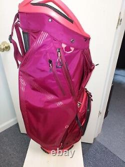 NWT Sun Mountain Women's Stellar Golf Cart Bag -Berry / Coral