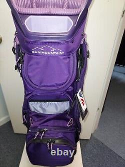 NWT Sun Mountain Women's Stellar Golf Cart Bag -Lilac /Regal/Violet