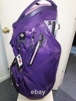 NWT Sun Mountain Women's Stellar Golf Cart Bag -Lilac /Regal/Violet