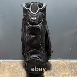 Naples Bay Black Cart 15 Way Divider Golf Bag 9 Zipper Pouches