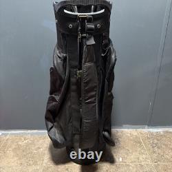 Naples Bay Black Cart 15 Way Divider Golf Bag 9 Zipper Pouches