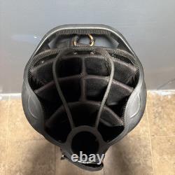 Naples Bay Black Cart 15 Way Divider Golf Bag 9 Zipper Pouches