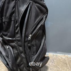 Naples Bay Black Cart 15 Way Divider Golf Bag 9 Zipper Pouches