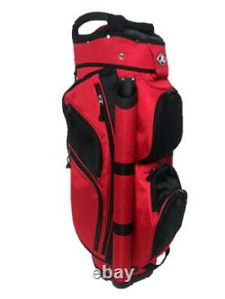 Naples Bay CHLT-R1 Cart Bag (15-way top, Red/Black) NEW