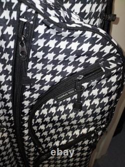 Naples Bay Womens Golf Cart Bag 15 Way Dividers Lightweight Black Houndstooth