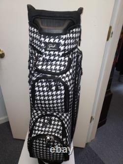 Naples Bay Womens Golf Cart Bag 15 Way Dividers Lightweight Black Houndstooth