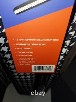 Naples Bay Womens Golf Cart Bag 15 Way Dividers Lightweight Black Houndstooth