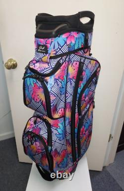 Naples Bay Womens Golf Cart Bag 15 Way Dividers Lightweight Floral Multi Color
