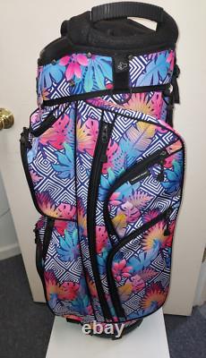 Naples Bay Womens Golf Cart Bag 15 Way Dividers Lightweight Floral Multi Color