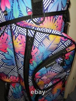 Naples Bay Womens Golf Cart Bag 15 Way Dividers Lightweight Floral Multi Color