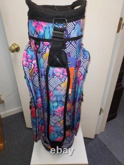 Naples Bay Womens Golf Cart Bag 15 Way Dividers Lightweight Floral Multi Color