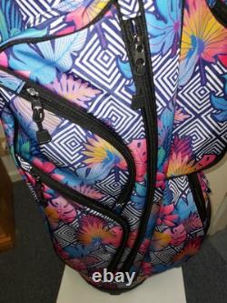 Naples Bay Womens Golf Cart Bag 15 Way Dividers Lightweight Floral Multi Color