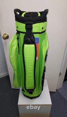 Naples Bay Womens Golf Cart Bag 15 Way Dividers Lightweight Green Black Martini