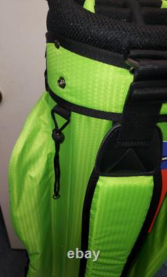 Naples Bay Womens Golf Cart Bag 15 Way Dividers Lightweight Green Black Martini