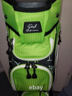 Naples Bay Womens Golf Cart Bag 15 Way Dividers Lightweight Green Black Martini